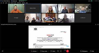 （図1　ISO/TC20/SC10国際会議　WEB会議画面）