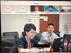 （図1　ISO TC20国際会議、TC20/SC1国際会議　web会議画面）